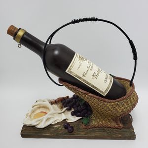 Yankee Candle Vintage Merlot Wine Bottle 2004 Hanging Tart Burner Candle Holder